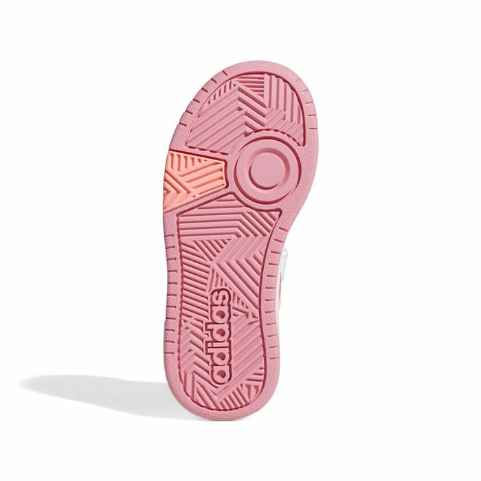 Încălțăminte de Running pentru Copii Adidas Hoops 3.0 Alb