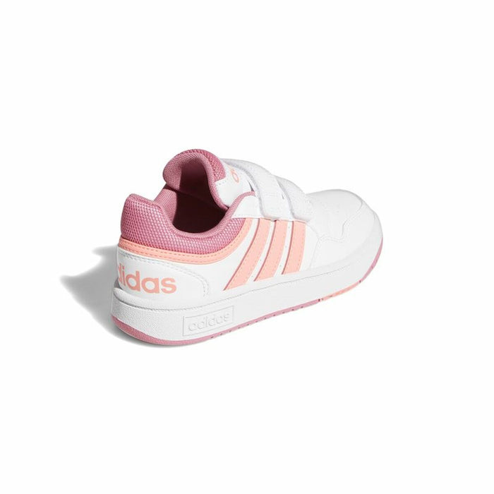 Încălțăminte de Running pentru Copii Adidas Hoops 3.0 Alb