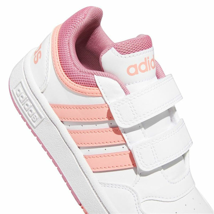 Încălțăminte de Running pentru Copii Adidas Hoops 3.0 Alb
