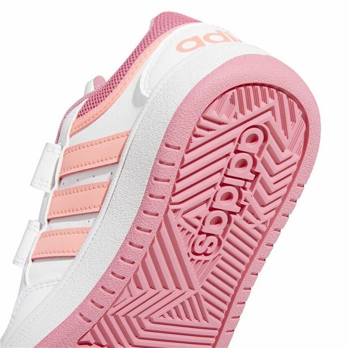 Încălțăminte de Running pentru Copii Adidas Hoops 3.0 Alb
