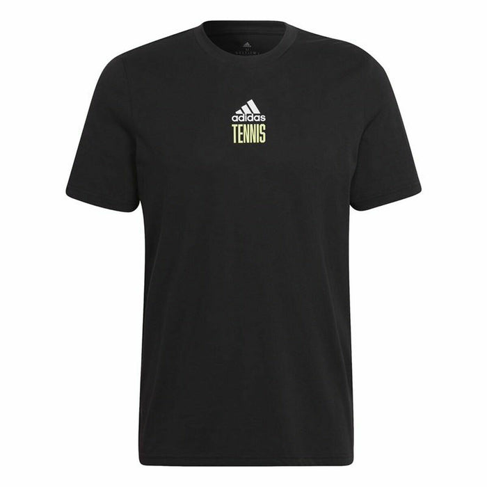 Tricou cu Mânecă Scurtă Bărbați Adidas Aeroready Paris Graphic Tenis Negru