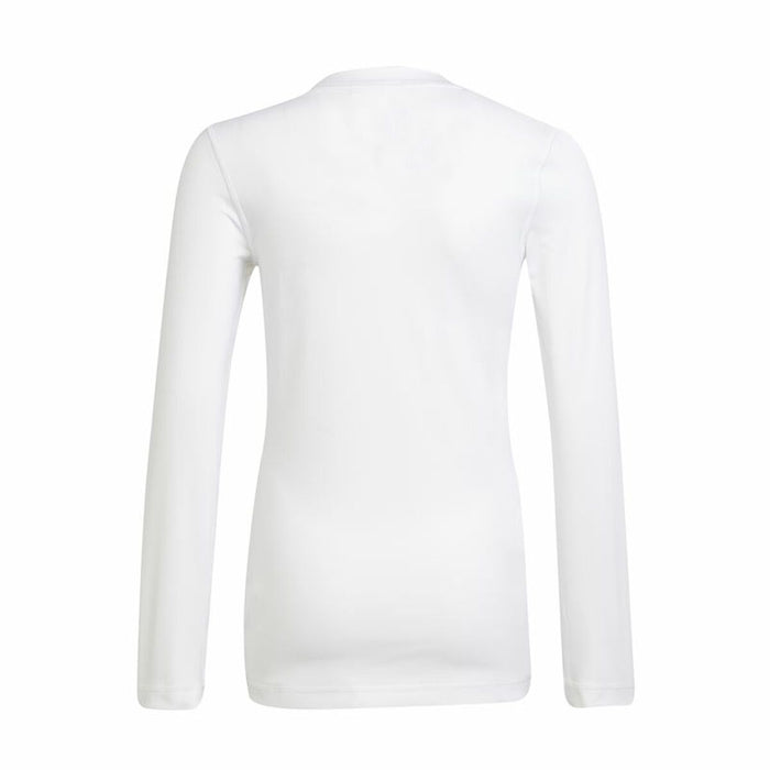 Tricou cu Mânecă Lungă pentru Copii Adidas  Techfit K  Alb