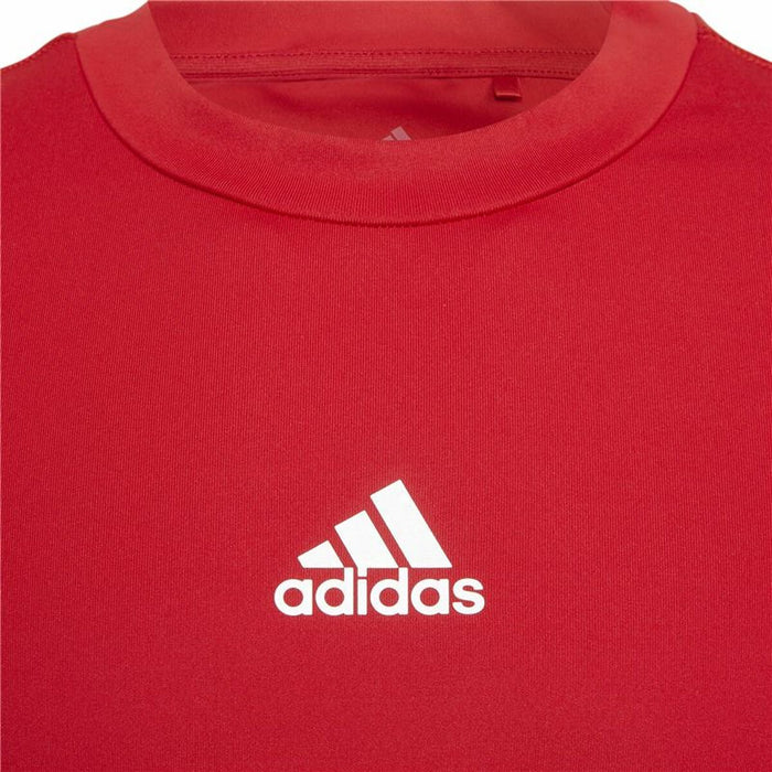 Tricou de Fotbal cu Mânecă Scurtă pentru Copii Adidas Techfit Top Roșu