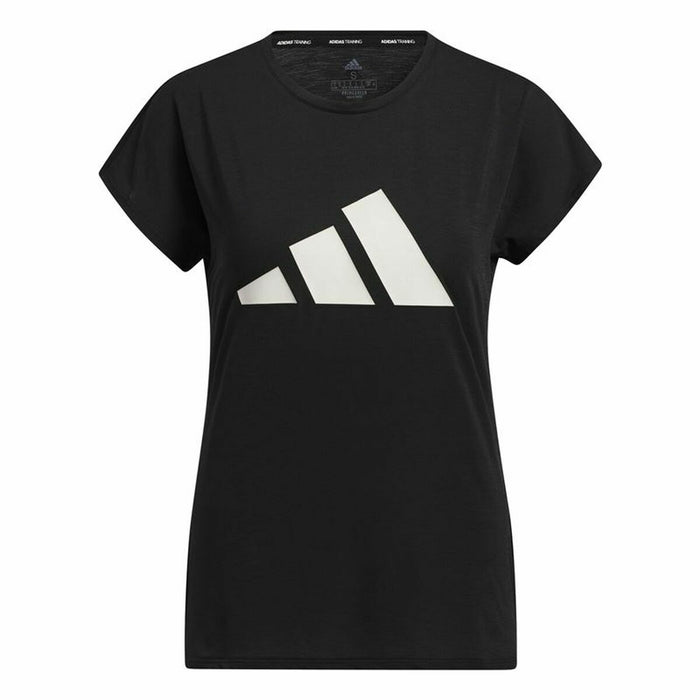 Tricou cu Mânecă Scurtă Femei Adidas Training 3 Bandas Negru