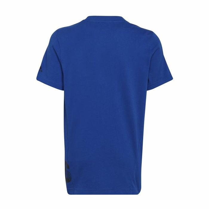 Tricou cu Mânecă Scurtă pentru Copii Adidas Big Logo Albastru