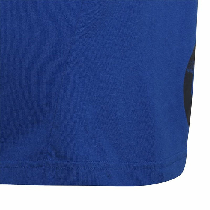 Tricou cu Mânecă Scurtă pentru Copii Adidas Big Logo Albastru