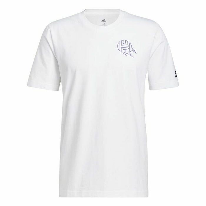 Tricou cu Mânecă Scurtă Bărbați Adidas Avatar James Harden Graphic Alb