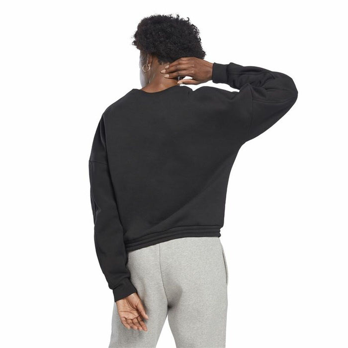 Hanorac fără Glugă Femei Reebok Modern Safari Negru