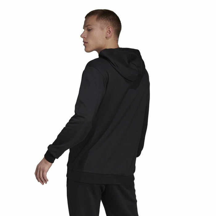 Hanorac cu Glugă Bărbați Adidas Essentials French Terry Negru