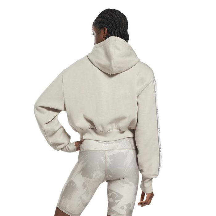 Hanorac cu Glugă Femei Reebok Tape Pack W Moonstone Bej Galben