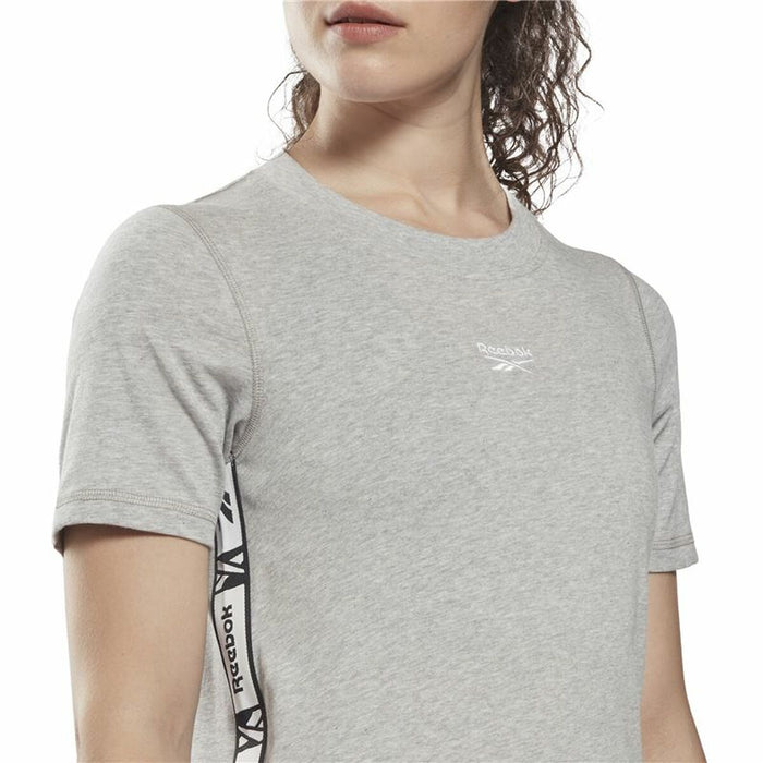 Tricou cu Mânecă Scurtă Femei Reebok Tape Pack Gri