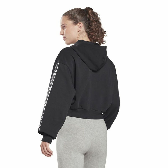 Jachetă Sport de Damă Reebok Tape Pack Full Zip Negru