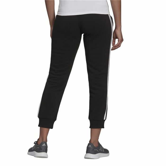 Pantaloni lungi de sport Adidas Essentials Studio Lounge Cuffed 3 Stripes Femeie Negru
