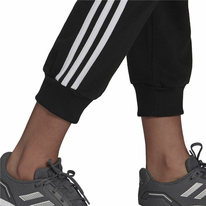 Pantaloni lungi de sport Adidas Essentials Studio Lounge Cuffed 3 Stripes Femeie Negru