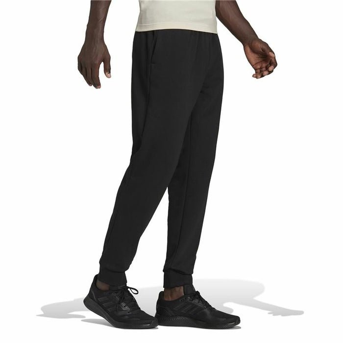 Pantaloni lungi de sport Adidas FeelComfy French Terry Negru Bărbați
