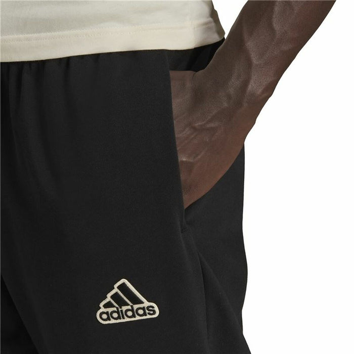 Pantaloni lungi de sport Adidas FeelComfy French Terry Negru Bărbați