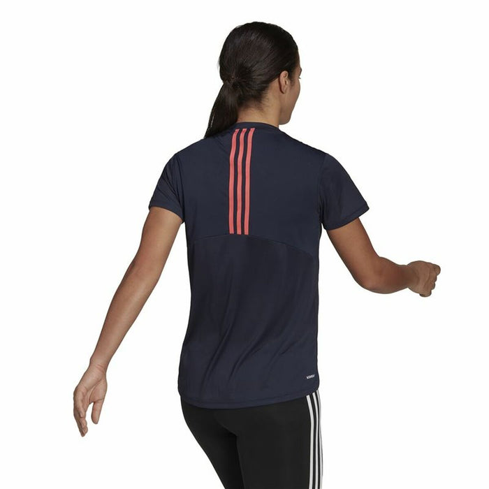 Tricou cu Mânecă Scurtă Femei Adidas Aeroready Designed 2 Move Negru Albastru