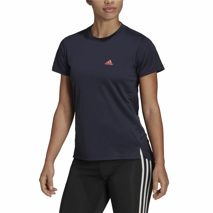 Tricou cu Mânecă Scurtă Femei Adidas Aeroready Designed 2 Move Negru Albastru