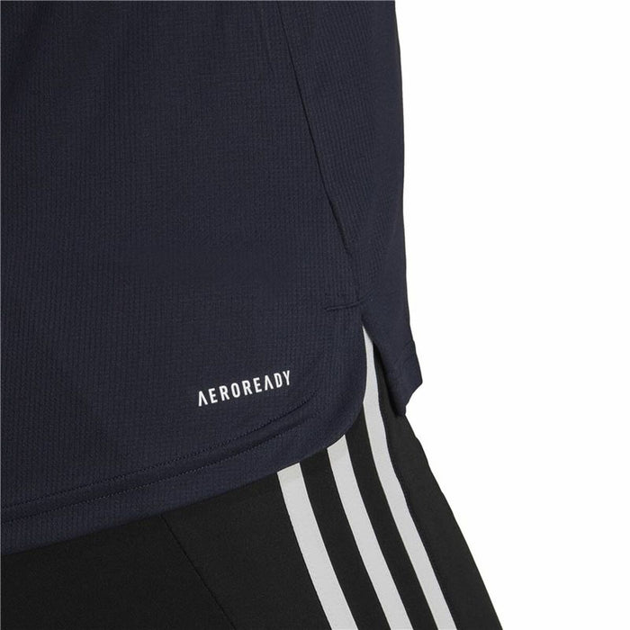 Tricou cu Mânecă Scurtă Femei Adidas Aeroready Designed 2 Move Negru Albastru