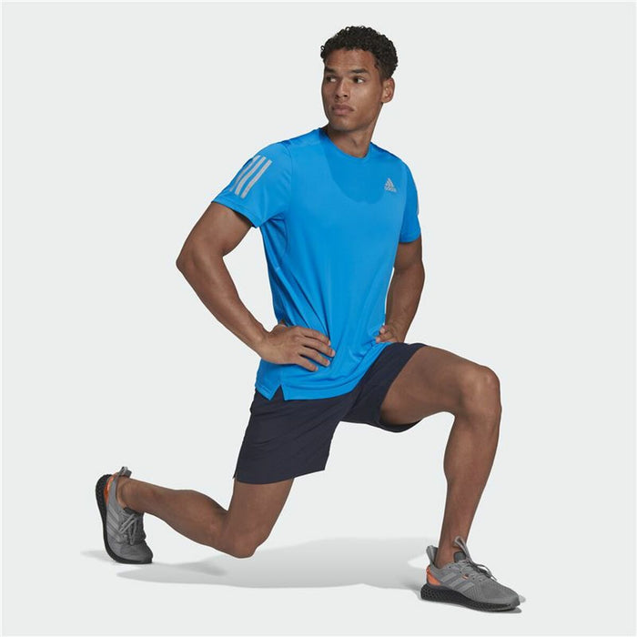 Tricou cu Mânecă Scurtă Bărbați Adidas Own The Run Albastru