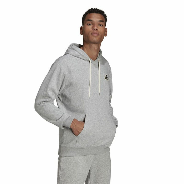 Hanorac cu Glugă Bărbați Adidas Essentials Feelcomfy Gri