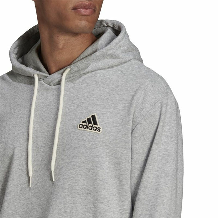 Hanorac cu Glugă Bărbați Adidas Essentials Feelcomfy Gri