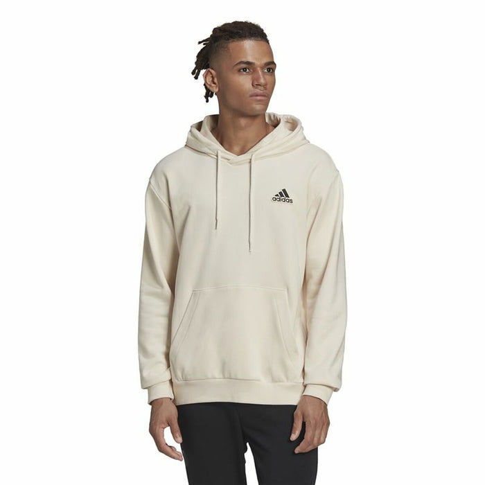 Hanorac cu Glugă Bărbați Adidas Essentials Feelcomfy Bej