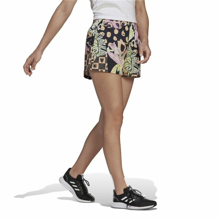 Pantaloni Scurți Sport pentru Damă Adidas Farm Multicolor Negru