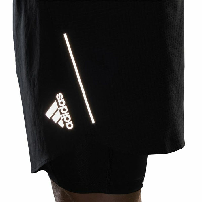 Pantaloni Scurți Sport pentru Bărbați Adidas Two-in-One Negru