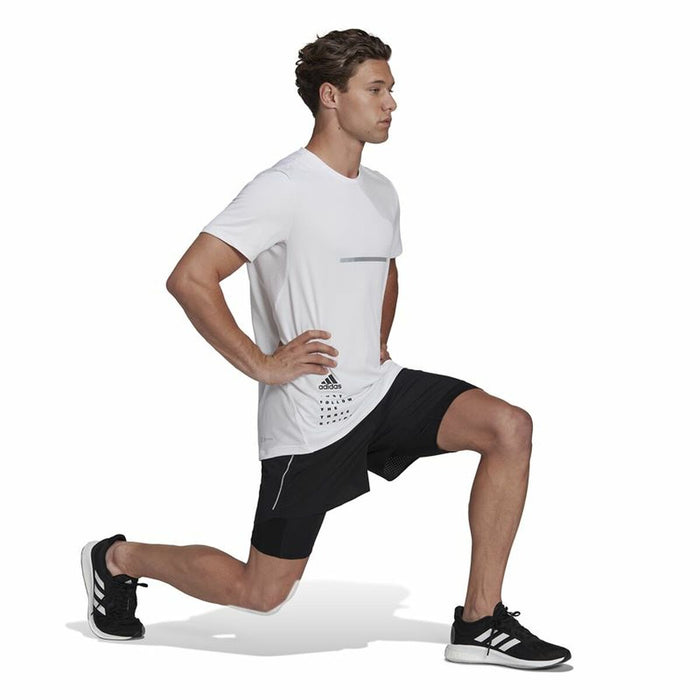 Pantaloni Scurți Sport pentru Bărbați Adidas Two-in-One Negru