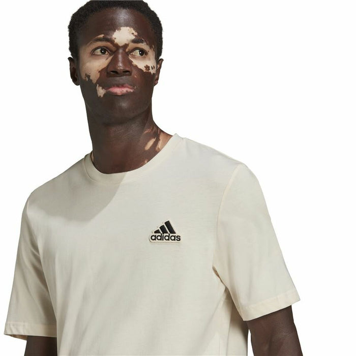 Tricou cu Mânecă Scurtă Bărbați Adidas Essentials Feelcomfy Alb
