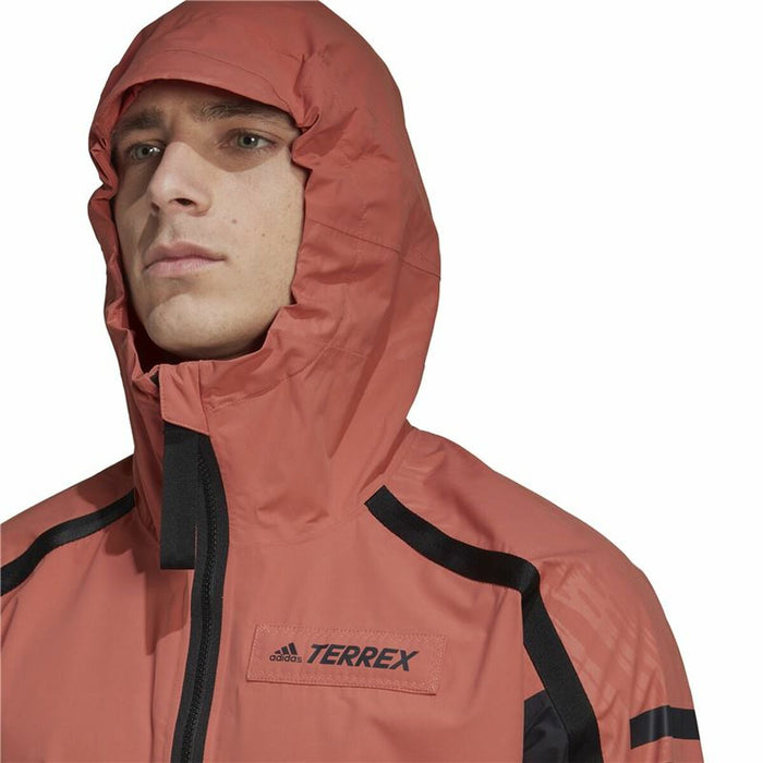 Jachetă Sport de Bărbați Adidas Utilitas Roșu Portocaliu