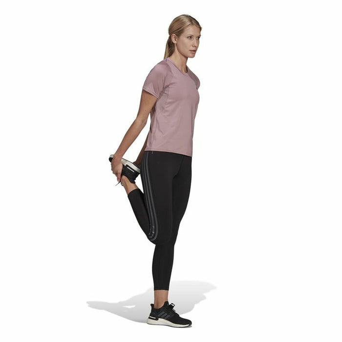 Tricou cu Mânecă Scurtă Femei Adidas Run Fast Roz