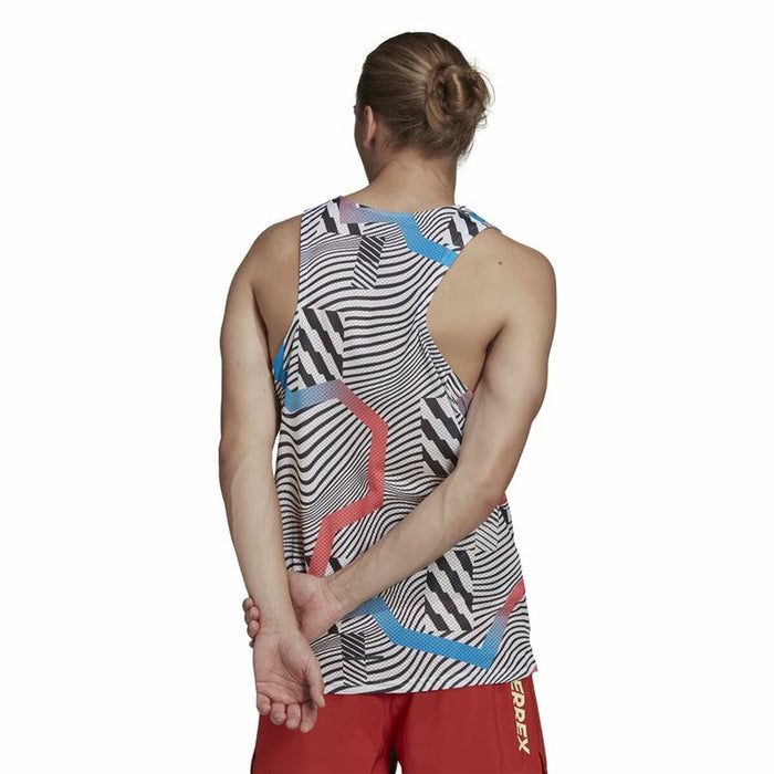 Tricou de Bărbați fără Mâneci Adidas Terrex Agravic Alb