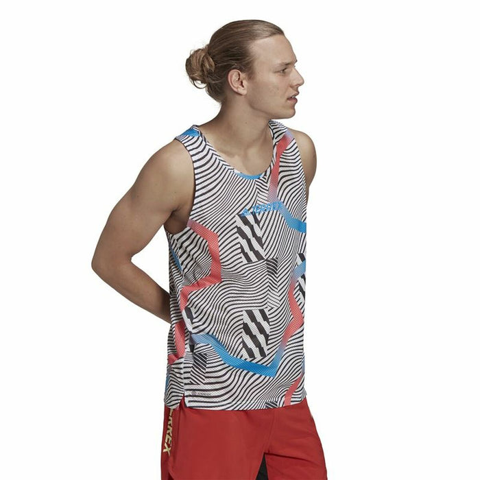 Tricou de Bărbați fără Mâneci Adidas Terrex Agravic Alb