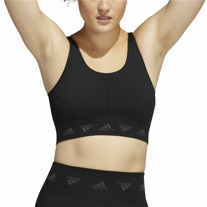 Sutien Sport Adidas Aeroknit Negru