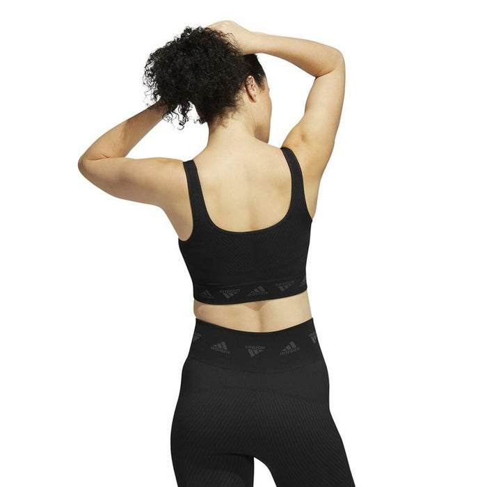 Sutien Sport Adidas Aeroknit Negru