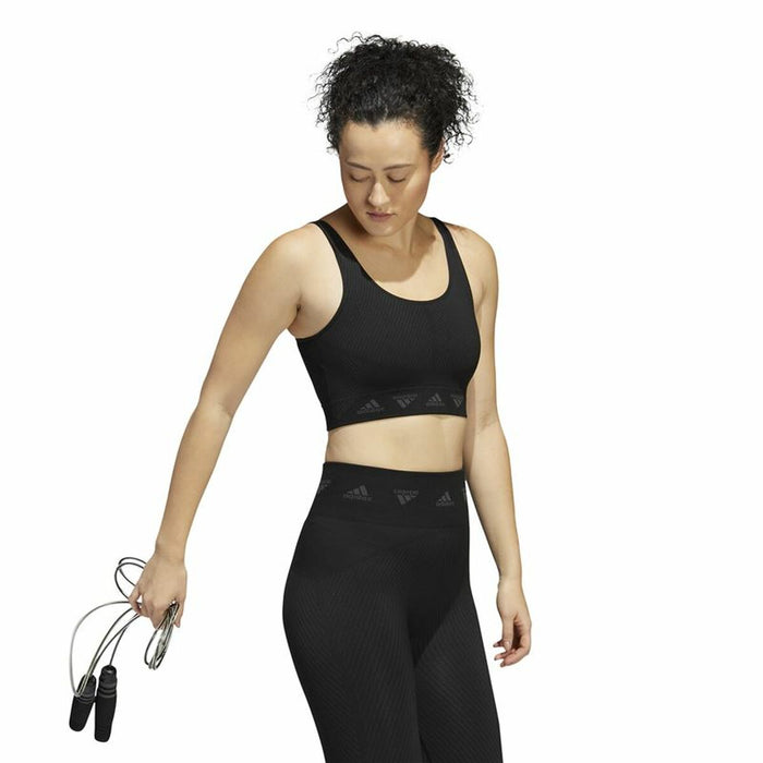 Sutien Sport Adidas Aeroknit Negru