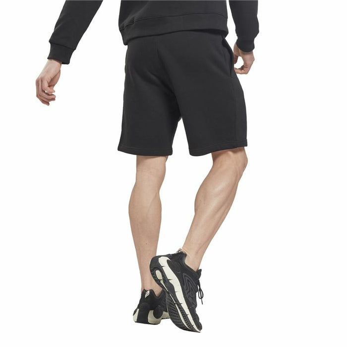 Pantaloni Scurți Sport pentru Bărbați Reebok Vector Fleece Negru
