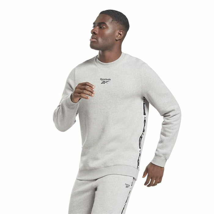 Hanorac fără Glugă Bărbați Reebok Identity Tape Crew Gri