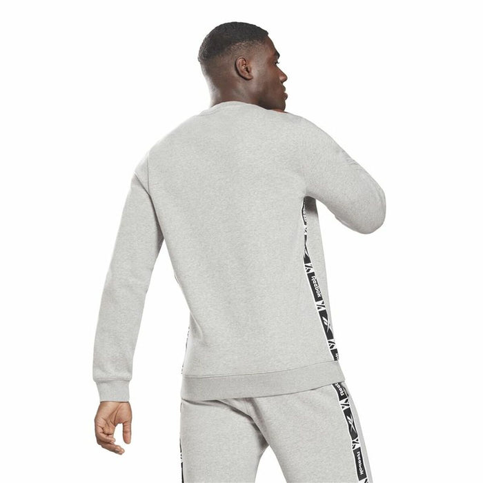 Hanorac fără Glugă Bărbați Reebok Identity Tape Crew Gri