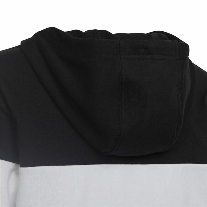 Hanorac cu Glugă Copii Adidas Colorblock Fleece Negru Gri