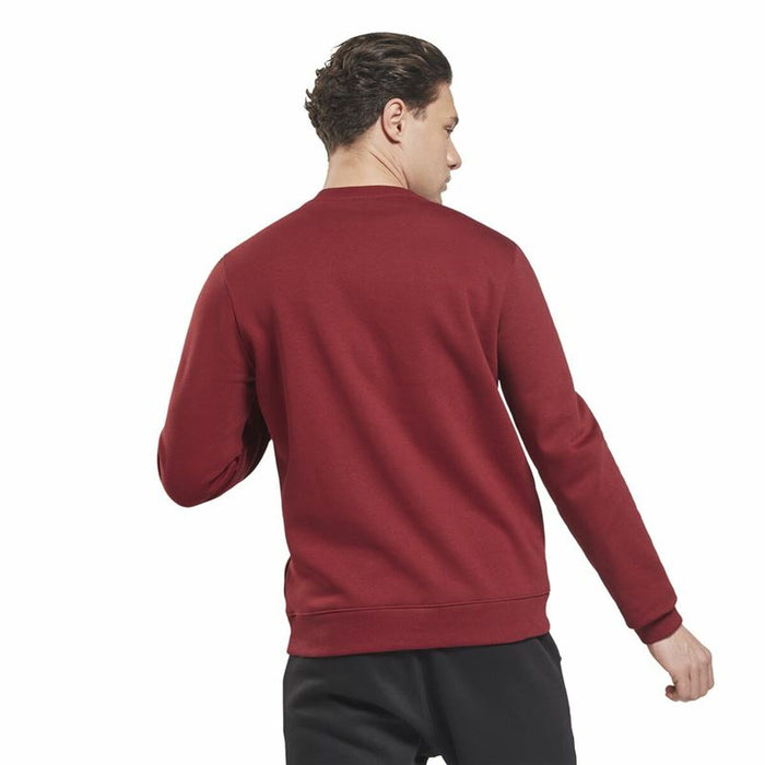 Hanorac fără Glugă Bărbați Reebok Vector Crew Castaniu Maro