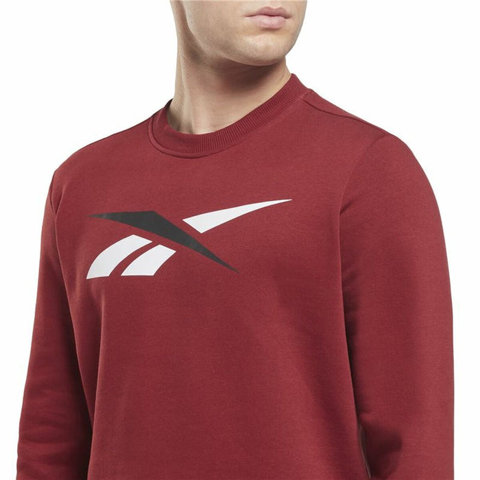 Hanorac fără Glugă Bărbați Reebok Vector Crew Castaniu Maro