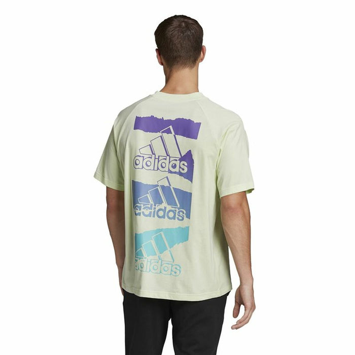 Tricou cu Mânecă Scurtă Bărbați Adidas Essentials Brandlove Galben