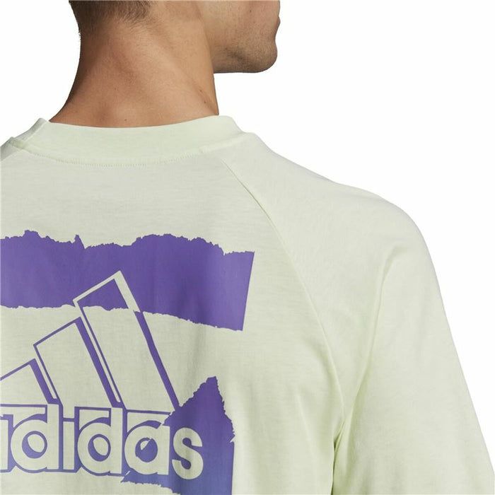 Tricou cu Mânecă Scurtă Bărbați Adidas Essentials Brandlove Galben