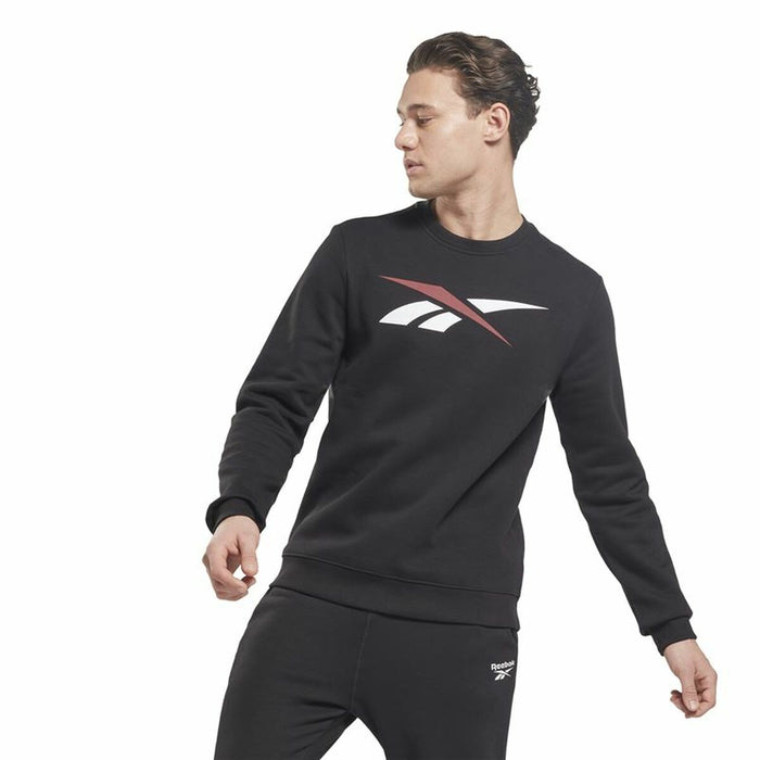 Hanorac fără Glugă Bărbați Reebok Essentials Vector Negru