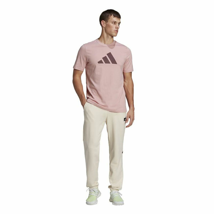 Tricou cu Mânecă Scurtă Bărbați Adidas Future Icons Roz deschis