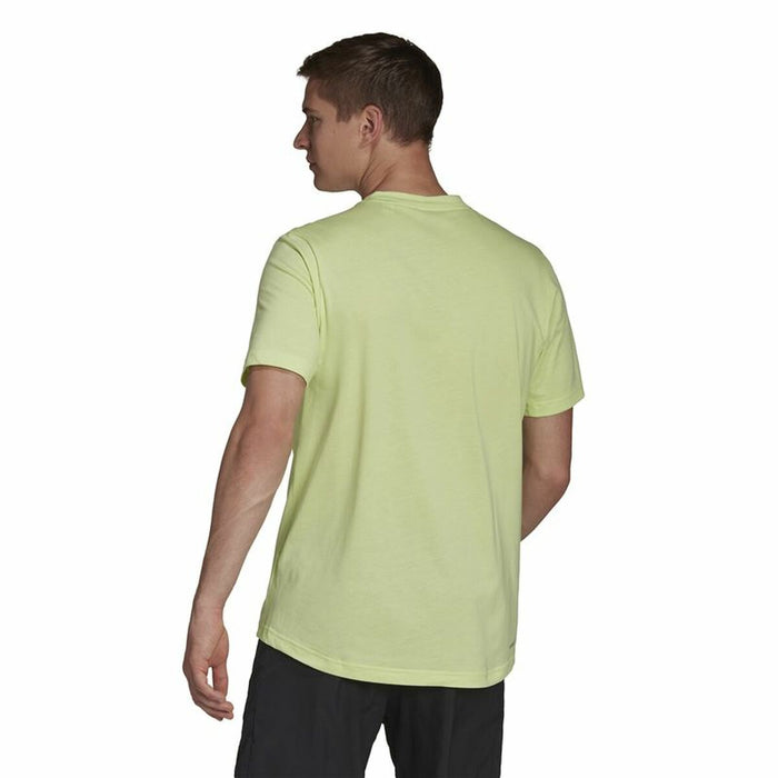 Tricou cu Mânecă Scurtă Bărbați Adidas Aeroready Designed 2 Move Verde