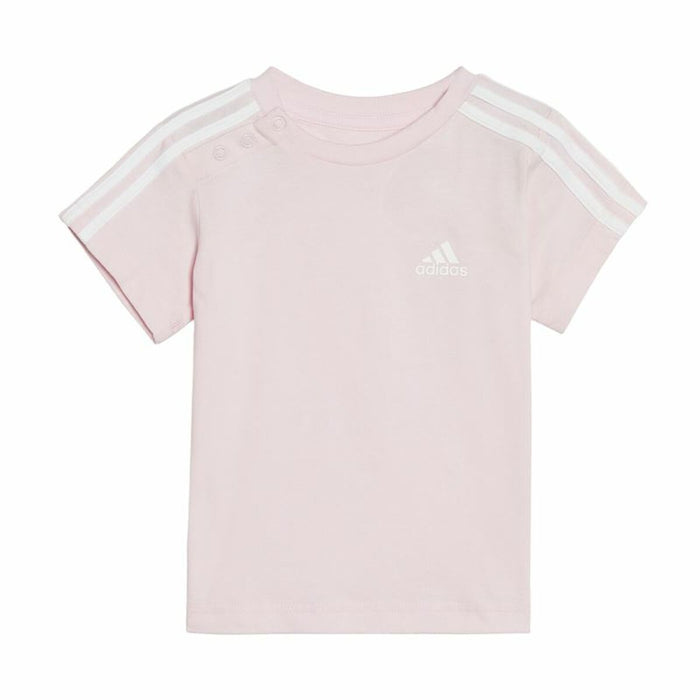 Set Sport pentru Bebeluși Adidas Three Stripes Roz